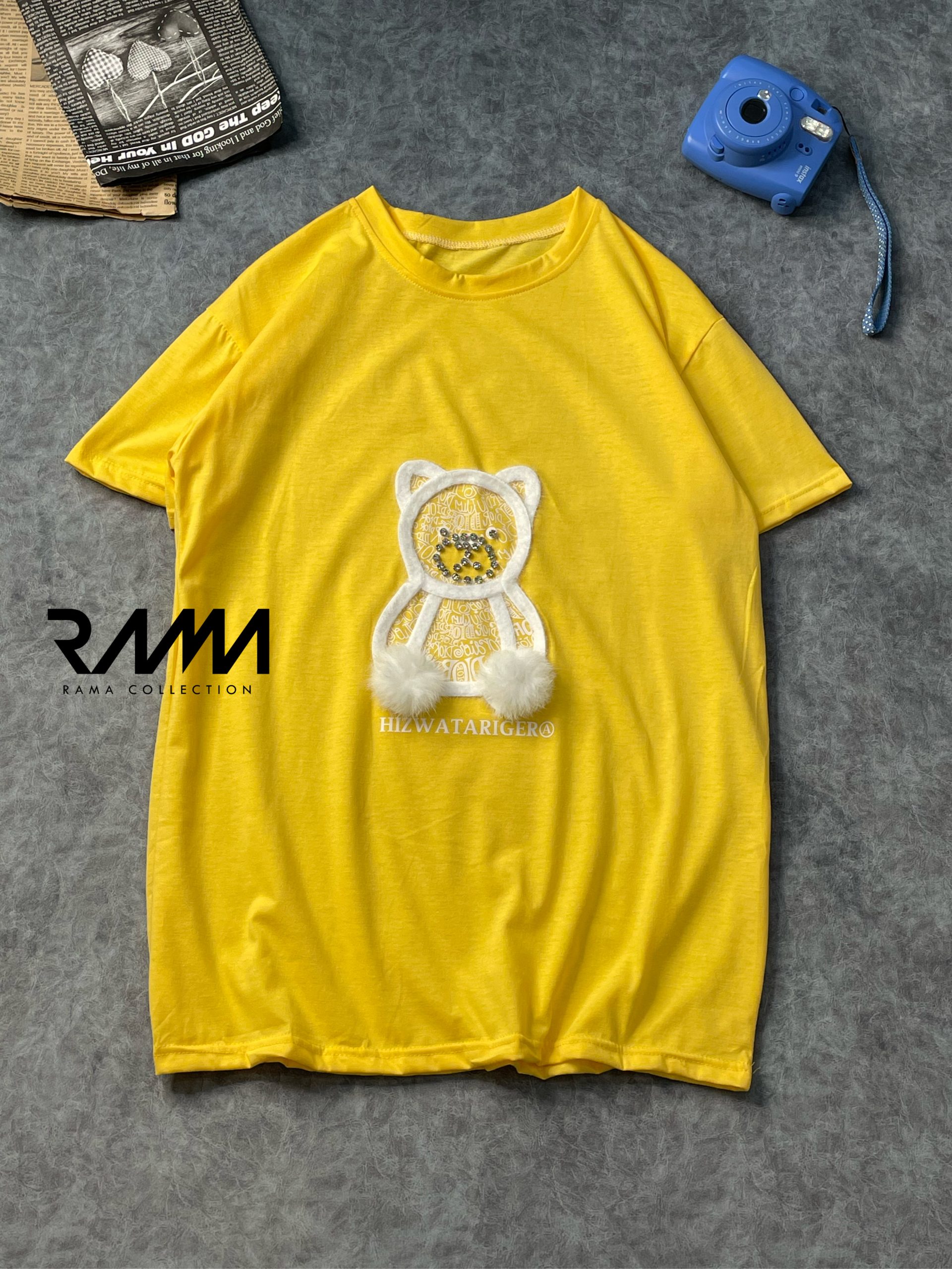 تی شرت دخترانه طرح خرس خزدار  کد 2103