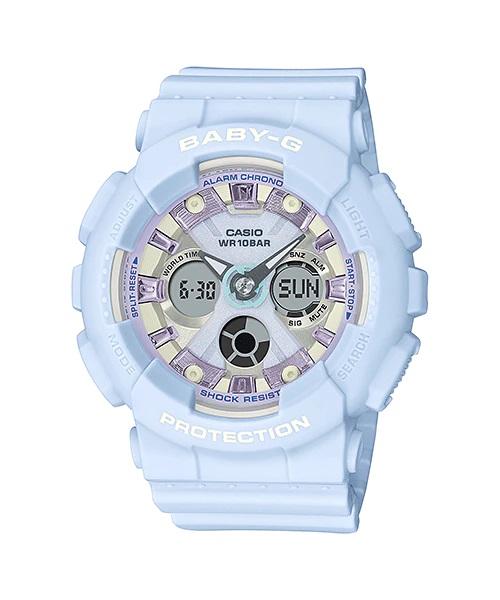 ساعت مچی زنانه BABY-G 
مدل CASIO-BA-130WP-2ADR ساعت مچی زنانه BABY-G 
مدل CASIO-BA-130WP-2ADR