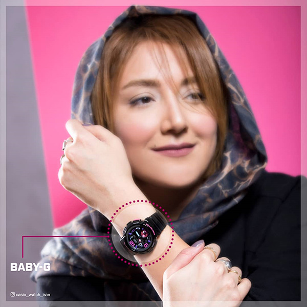 ساعت مچی زنانه BABY-G کاسیو 
مدل CASIO-BGA-190-1B