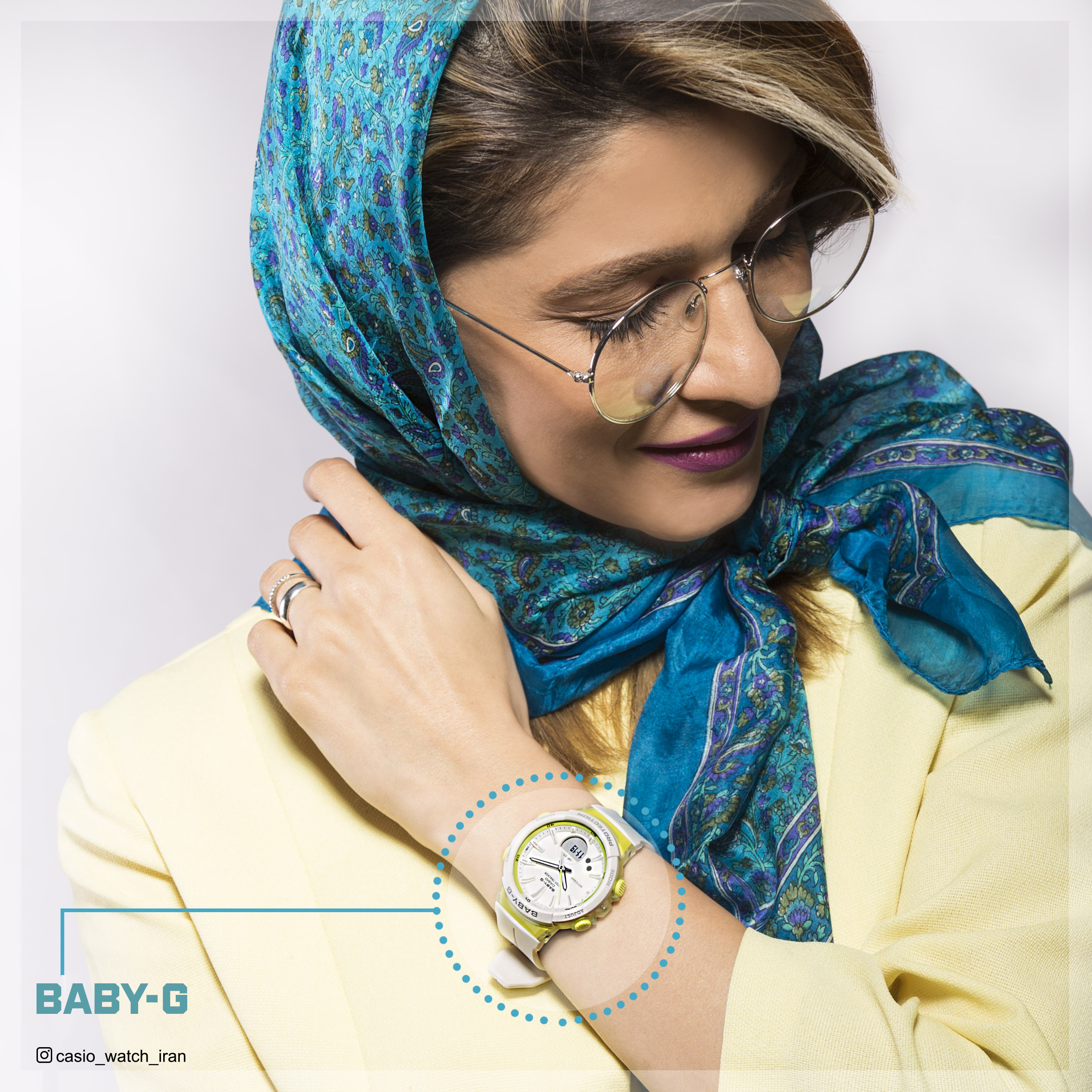 ساعت مچی زنانه BABY-G کاسیو 
مدل CASIO-BGS-100-7A2