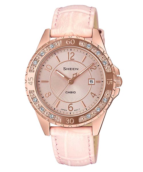 ساعت مچی زنانه SHEEN کاسیو 
مدل CASIO-SHE-4532PGL-4A ساعت مچی زنانه SHEEN کاسیو 
مدل CASIO-SHE-4532PGL-4A