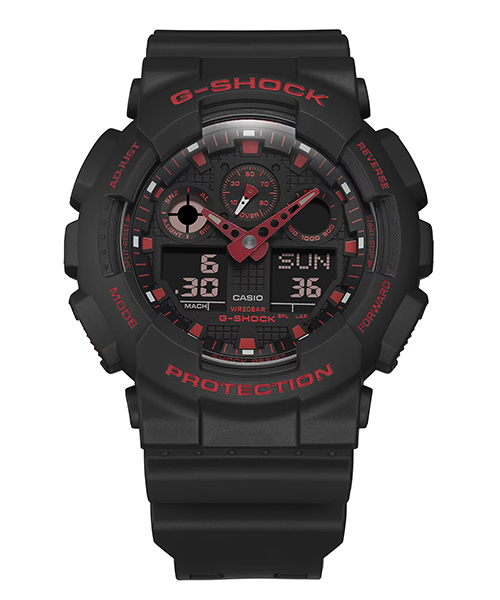 ساعت مچی مردانه G-SHOCK کاسیو 
مدل CASIO-GA-100BNR-1ADR