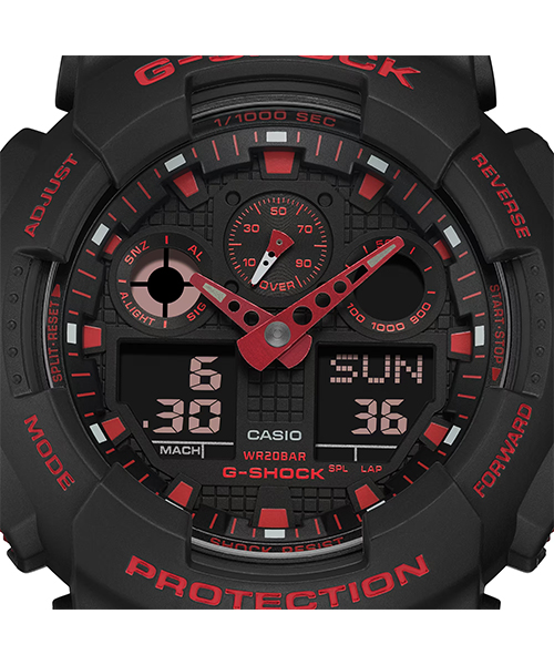 ساعت مچی مردانه G-SHOCK کاسیو 
مدل CASIO-GA-100BNR-1ADR