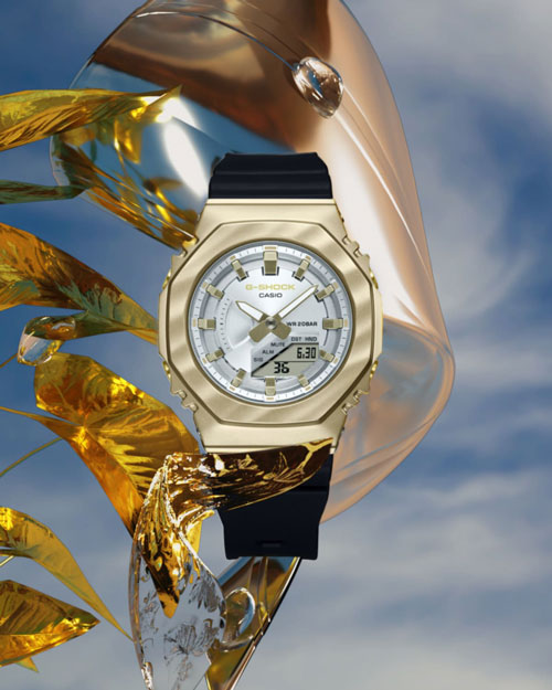 ساعت مچی زنانه G-SHOCK سایز متوسط 
مدل CASIO-GM-S2100BC-1ADR