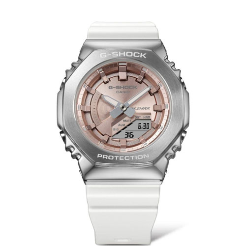 ساعت مچی زنانه G-SHOCK سایز متوسط 
مدل CASIO-GM-S2100WS-7ADR