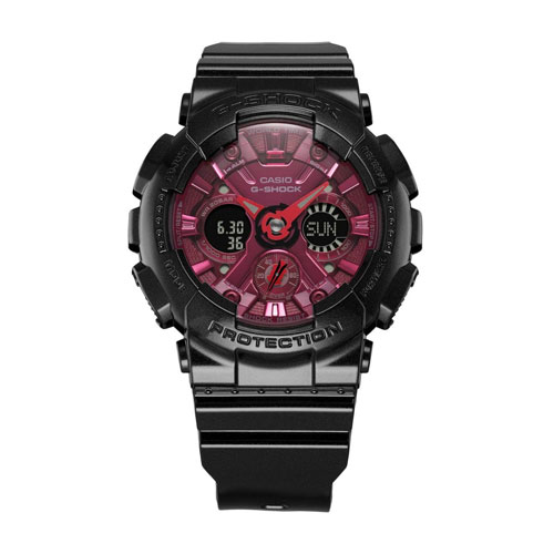 ساعت مچی زنانه G-SHOCK سایز متوسط 
مدل CASIO-GMA-S120RB-1ADR