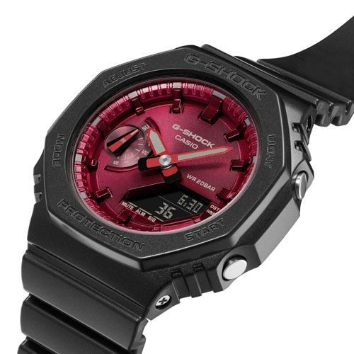 ساعت مچی زنانه G-SHOCK سایز متوسط 
مدل CASIO-GMA-S2100RB-1ADR