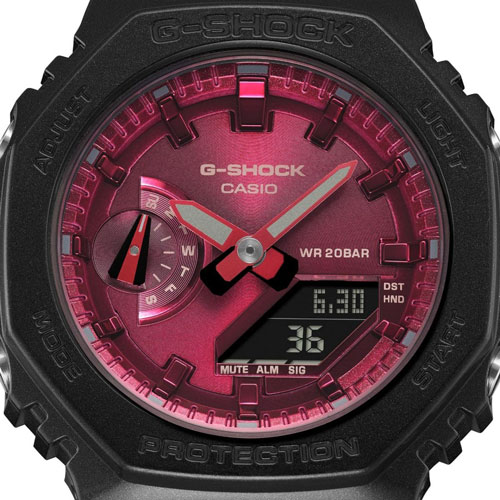 ساعت مچی زنانه G-SHOCK سایز متوسط 
مدل CASIO-GMA-S2100RB-1ADR