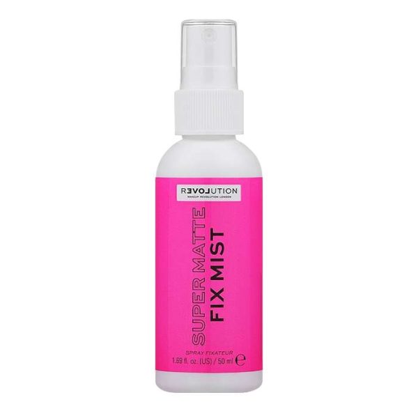اسپری تثبیت کننده آرایش رولوشن مدل SUPER MATTE حجم 50 میلی لیتر
