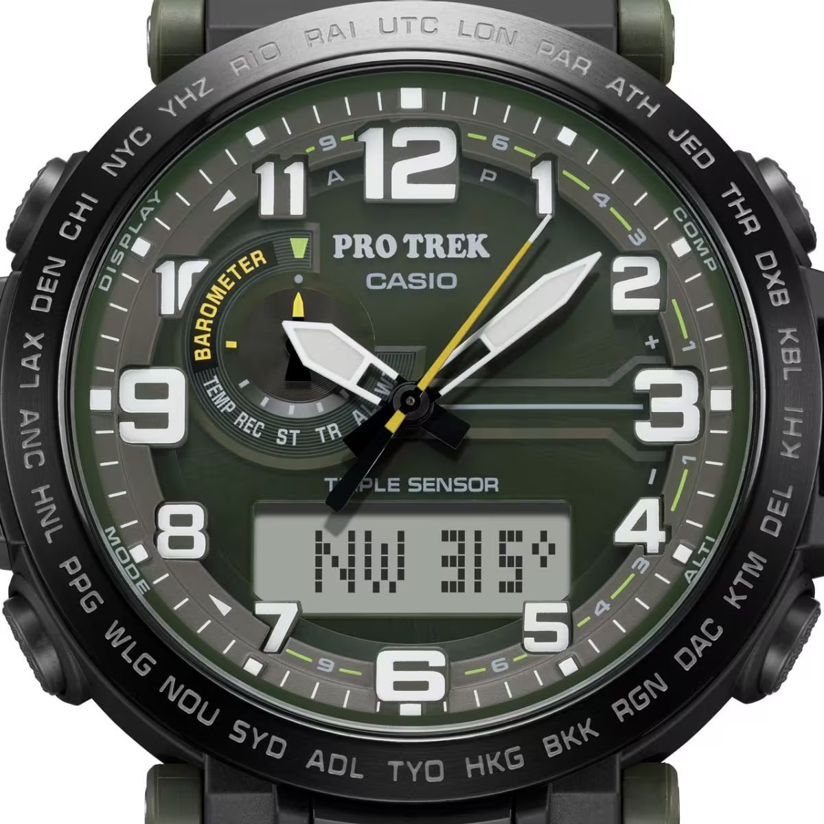 ساعت مچی مردانه PRO TREK مدل CASIO-PRG-601YB-3DR