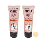 کرم پودر BB میشا مدل Brightening Flawless حجم 65 میلی لیتر مجموعه 2 عددی