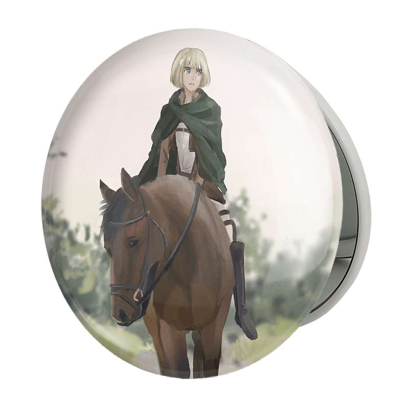 آینه جیبی خندالو طرح ارمین انیمه اتک آن تایتان Attack on Titan مدل تاشو کد 18585