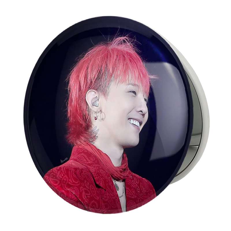 آینه جیبی خندالو طرح جی دراگون گروه بیگ بنگ BIGBANG مدل تاشو کد 12571
