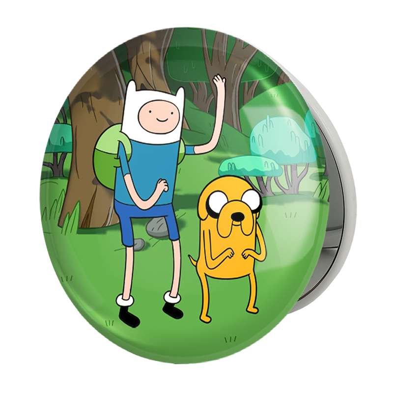 آینه جیبی خندالو طرح جیک و فین وقت ماجراجویی Adventure Time مدل تاشو کد 20840