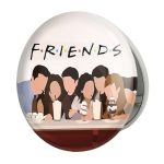 آینه جیبی خندالو طرح سریال فرندز  Friends مدل تاشو کد 3138