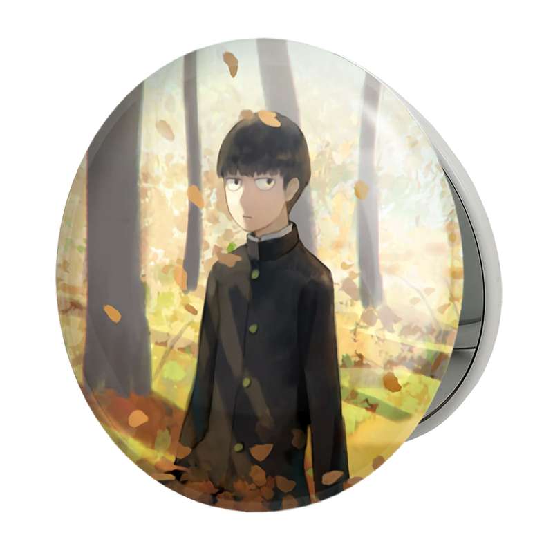 آینه جیبی خندالو طرح شییکو انیمه موب سایکو Mob Psycho 100 مدل تاشو کد 24480