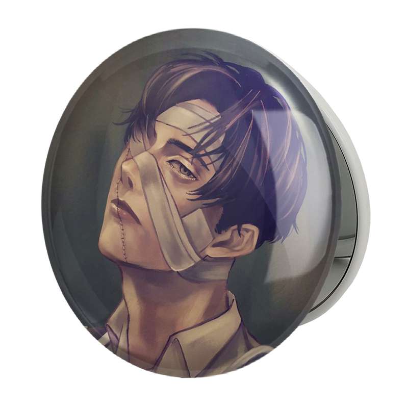 آینه جیبی خندالو طرح لیوای انیمه اتک آن تایتان Attack on Titan مدل تاشو کد 18575