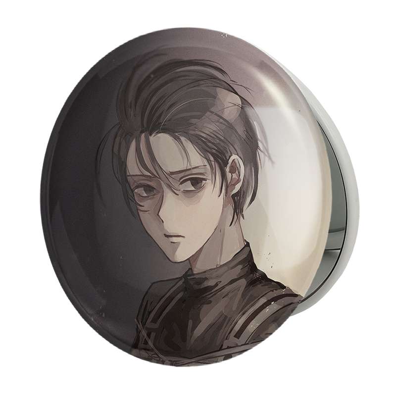 آینه جیبی خندالو طرح میکاسا انیمه اتک آن تایتان Attack on Titan مدل تاشو کد 18605