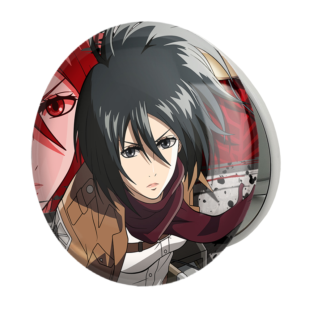 آینه جیبی خندالو طرح میکاسا اکرمن انیمه دختر مدل تاشو کد 12150