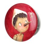 آینه جیبی خندالو طرح پینوکیو Pinocchio مدل تاشو کد 4569