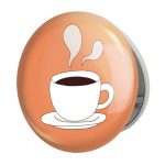 آینه جیبی خندالو طرح کافی شاپ قهوه مدل تاشو کد 27540