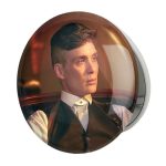 آینه جیبی خندالو طرح کیلین مورفی سریال پیکی بلایندرز Peaky Blinders مدل تاشو کد 4583
