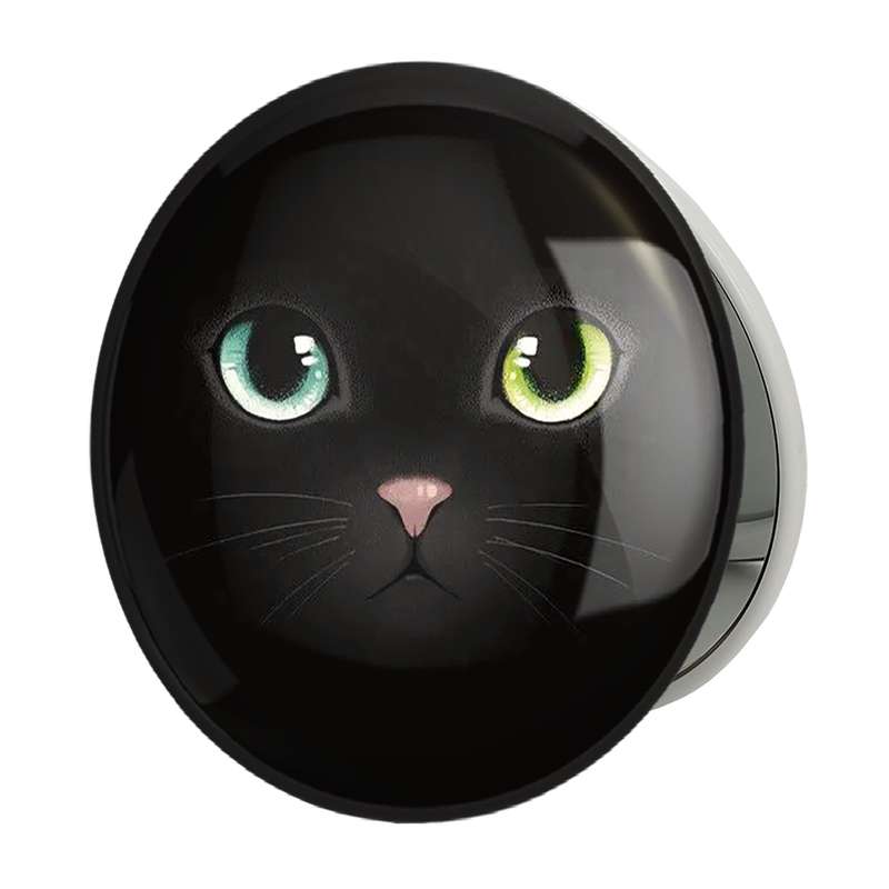 آینه جیبی خندالو طرح گربه Cat مدل تاشو کد 23321