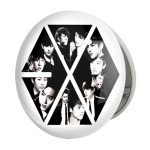 آینه جیبی خندالو طرح گروه اکسو EXO مدل تاشو کد 1036
