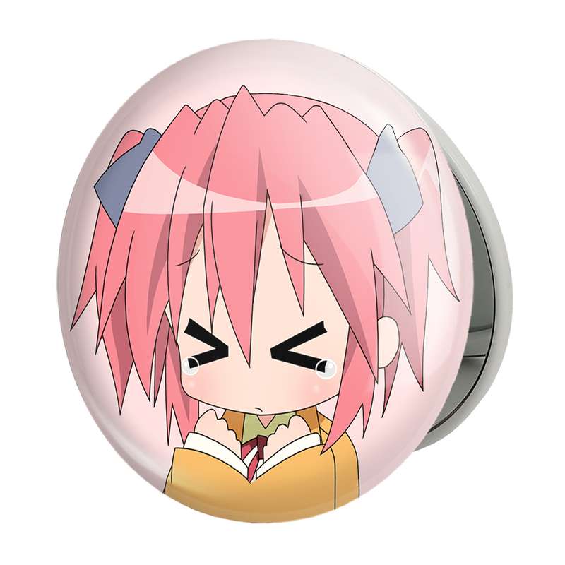 آینه جیبی خندالو طرح یوتاکا انیمه ستاره خوش شانس Lucky Star مدل تاشو کد 23614