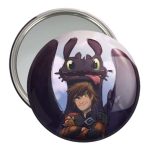 آینه جیبی خندالو مدل اژدها سواران DreamWorks Dragons  کد 13752