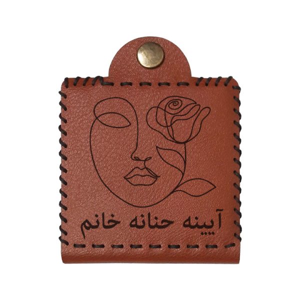 آینه جیبی مدل  اسم حنانه طرح گل