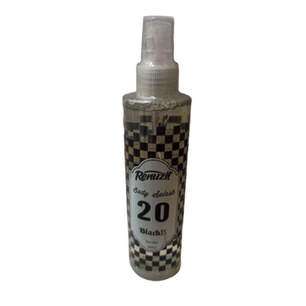 بادی اسپلش مردانه رینوزیت مدل Black XS حجم 200 میلی لیتر