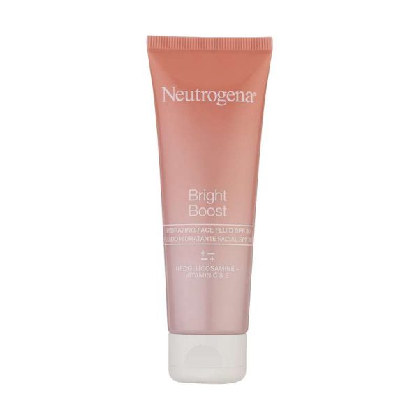 فلوئید ضد آفتاب بی رنگ نوتروژینا SPF30 مدل Bright Boost مناسب انواع پوست حجم 50 میلی لیتر