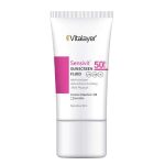 فلوئید ضد آفتاب بی رنگ ویتالیر spf 50 مدل 0128 مناسب پوست های حساس حجم 50 میلی لیتر