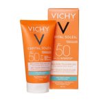 فلوئید ضد آفتاب بی رنگ ویشی SPF50 مدل مات مناسب پوست های معمولی و خشک حجم 50 میلی لیتر