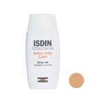 فلوئید ضد آفتاب رنگی ایزدین SPF 50 مدل Active Unify ‌مناسب انواع پوست حجم 50 میلی‌لیتر