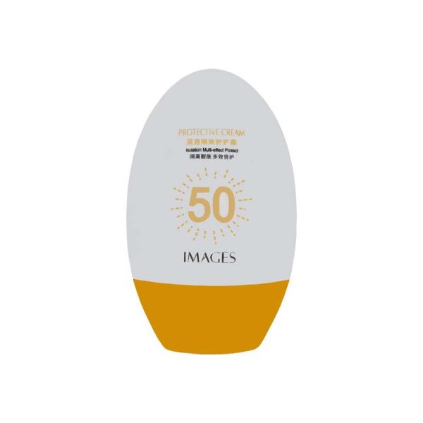 کرم ضد آفتاب بدون رنگ ایمجز SPF50 مدل PROTECTIVE مناسب برای انواع پوست وزن 45 گرم