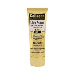 کرم ضد آفتاب بدون رنگ کلاژن SPF 60 مدل Ultra Protect ‌‌مناسب برای انواع پوست حجم 130 میلی لیتر