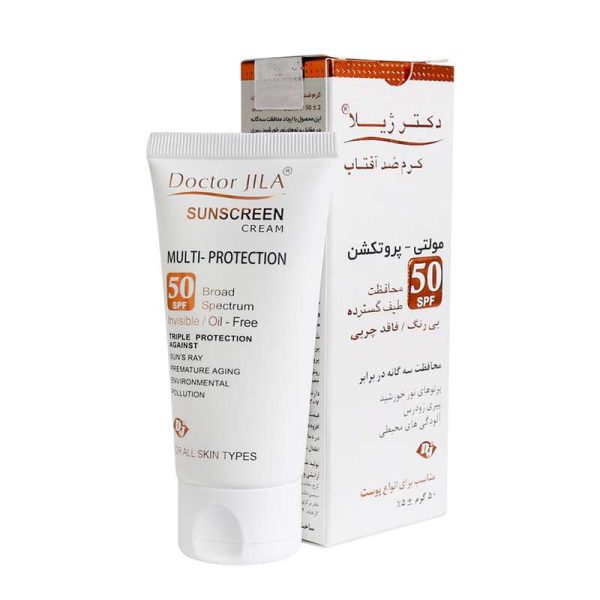 کرم ضد آفتاب دکتر ژیلا مدل مولتی-پروتکشن حجم 50 میلی لیتر