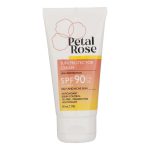 کرم ضدآفتاب بی رنگ پتال رز SPF90 مدل High Protection مناسب پوست چرب حجم 50 میلی لیتر