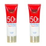 کرم ژل ضد آفتاب سان اسکین مدل Invisible حجم 50 میلی لیتر مجموعه 2 عددی