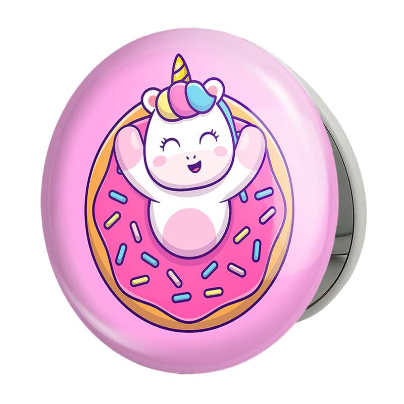 آینه جیبی خندالو طرح اسب تک شاخ یونیکورن مدل تاشو کد 3830