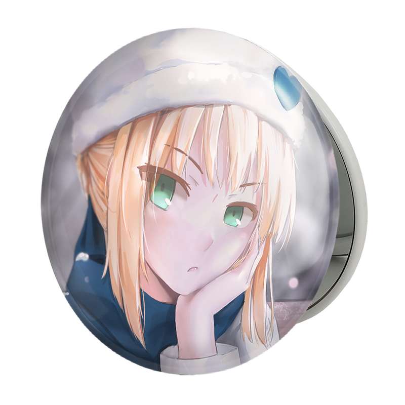 آینه جیبی خندالو طرح التر انیمه فیت استی نایت Fate Stay Night مدل تاشو کد 22784