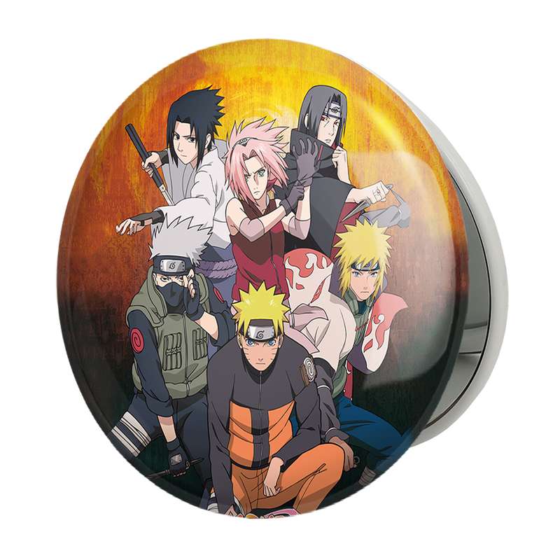 آینه جیبی خندالو طرح انیمه ناروتو Naruto مدل تاشو کد 4922