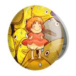 آینه جیبی خندالو طرح انیمه پونیو Ponyo مدل تاشو کد 4892