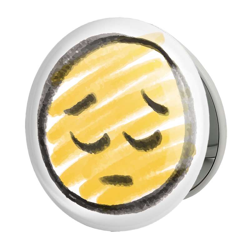 آینه جیبی خندالو طرح ایموجی Emoji مدل تاشو کد 3036