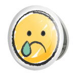 آینه جیبی خندالو طرح ایموجی Emoji مدل تاشو کد 5371