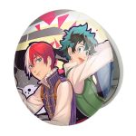آینه جیبی خندالو طرح دکو و شوتو انیمه آکادمی قهرمان من My Hero Academia مدل تاشو کد 23497