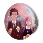 آینه جیبی خندالو طرح شوکو نیشیمیا و شویا ایشیدا انیمه سایلنت ویس A Silent Voice مدل تاشو کد 15818