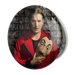آینه جیبی خندالو طرح مارسلا سریال Money Heist مدل تاشو کد 3223